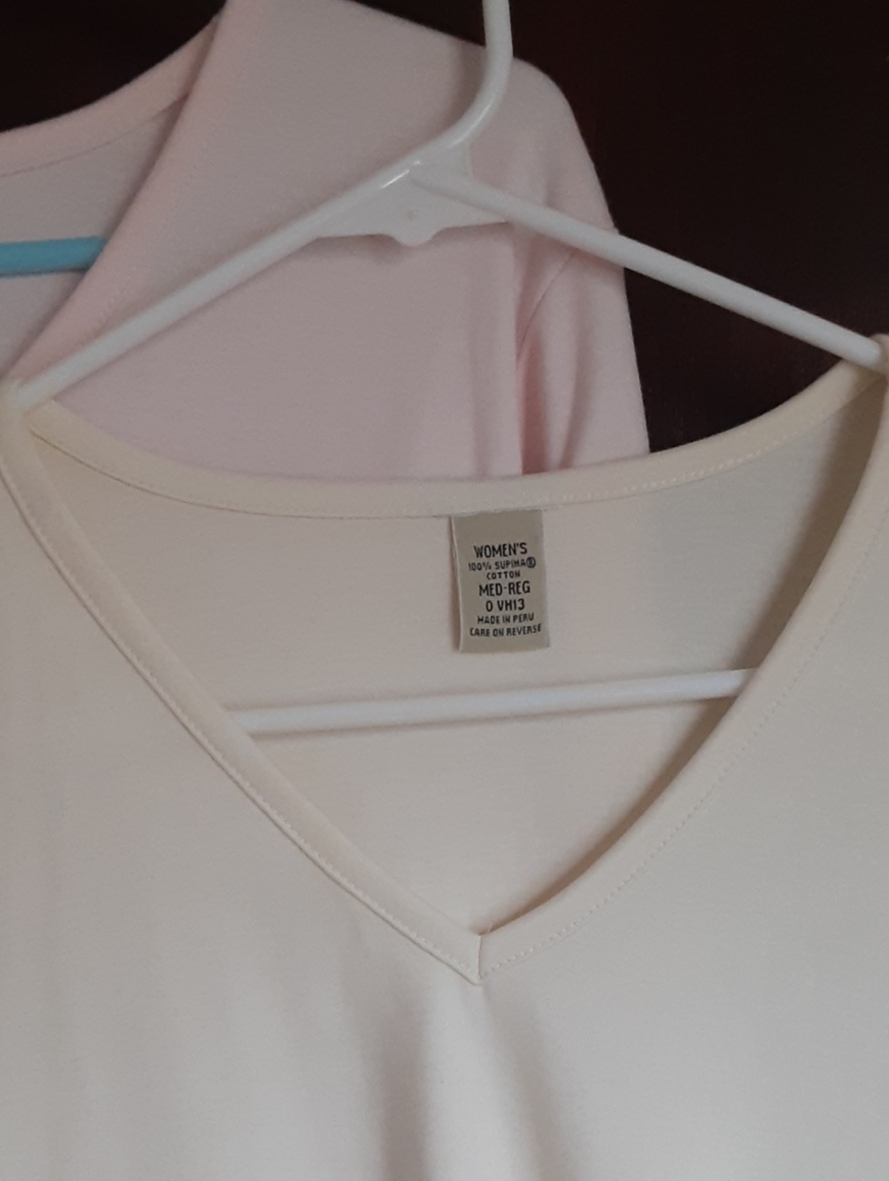 Pick 1: Women's Supima Cotton Tee, Long-Sleeve V-neck - Picture 3 of 16